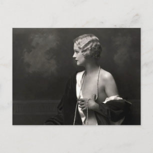 Early 1900s French Beauty Postcard