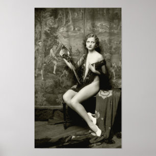 Early 1900s French postcard Poster