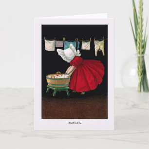 Early 1900s Monday Sunbonnet Sue Card