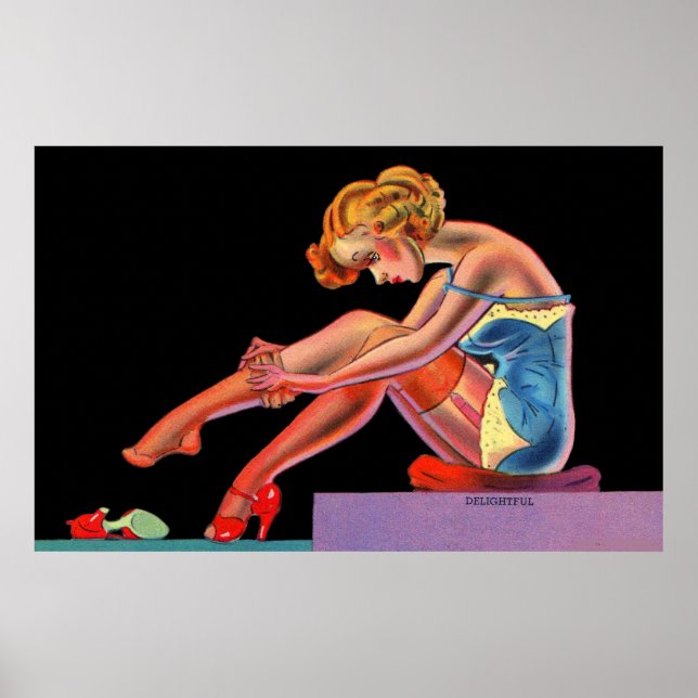 early 1940s Delightful pin-up girl Poster (Front)