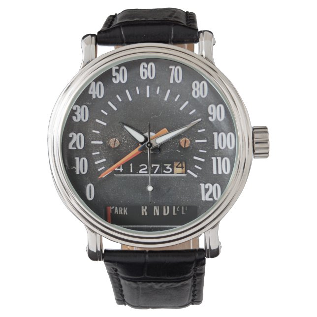 Early 1970s Classic Luxury Car Speedometer Watch (Front)