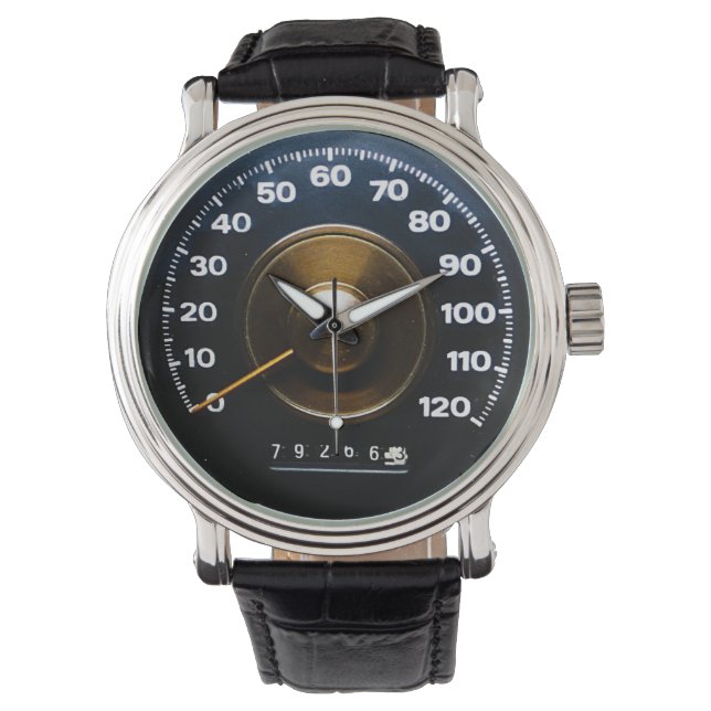 Early 1970's Classic Sports Car Speedometer Watch (Front)
