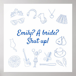 Early 2000's Movie Princess Bachelorette Custom Poster