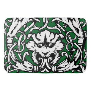 Early 20th Century Knotwork Lion Bath Mat