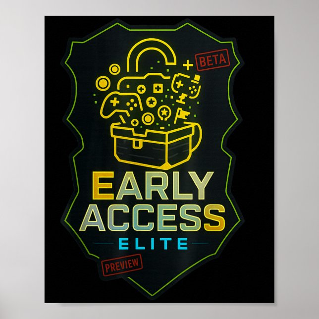 Early Access Elite Gaming Content Creator Beta Tes Poster (Front)