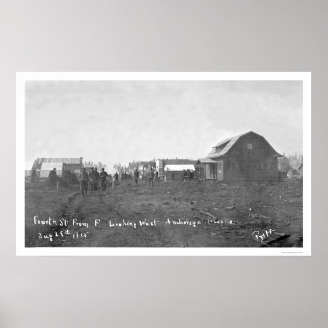 Early Anchorage Alaska 1915 Poster (Front)