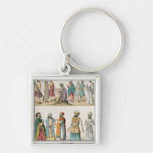 Early Asiatic Dress, from 'Trachten der Key Ring