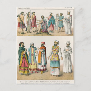Early Asiatic Dress, from 'Trachten der Postcard