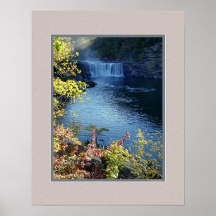 Early Autumn at Cumberland Falls, Kentucky Poster