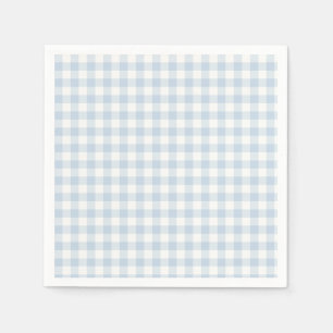 Early Autumn Classic Gingham Dusty Blue Napkin