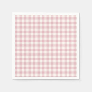 Early Autumn Classic Gingham Muted Rose Napkin