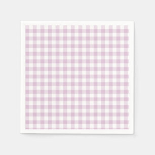 Early Autumn Classic Gingham Warm Lilac Napkin