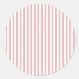 Early Autumn Heritage Stripes | Muted Rose Classic Round Sticker