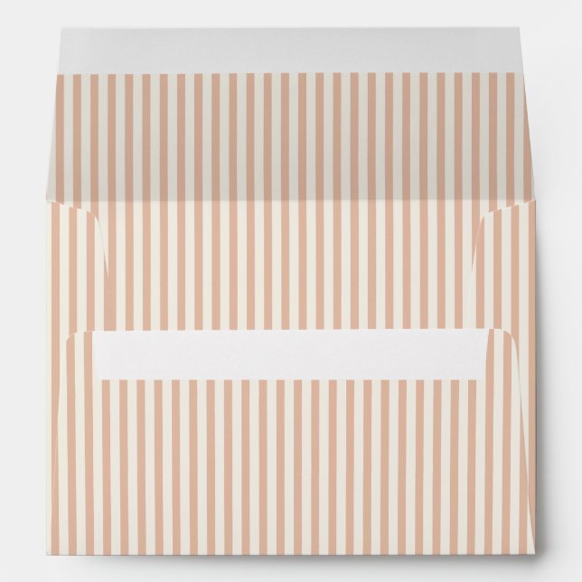 Early Autumn Heritage Stripes | Warm Apricot Envelope (Back (Bottom))
