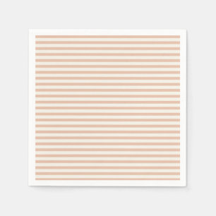 Early Autumn Heritage Stripes Warm Apricot ll Napkin