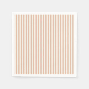 Early Autumn Heritage Stripes Warm Apricot Napkin