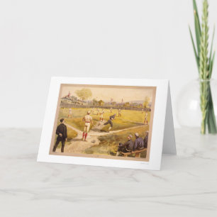 Early Baseball Print 1887 Card