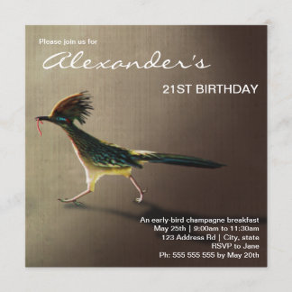 Early Bird, 5.25"x5.25" invitation