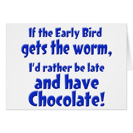 Early Bird Card