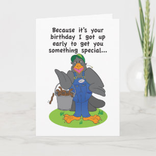 Early Bird Humourous Birthday Card