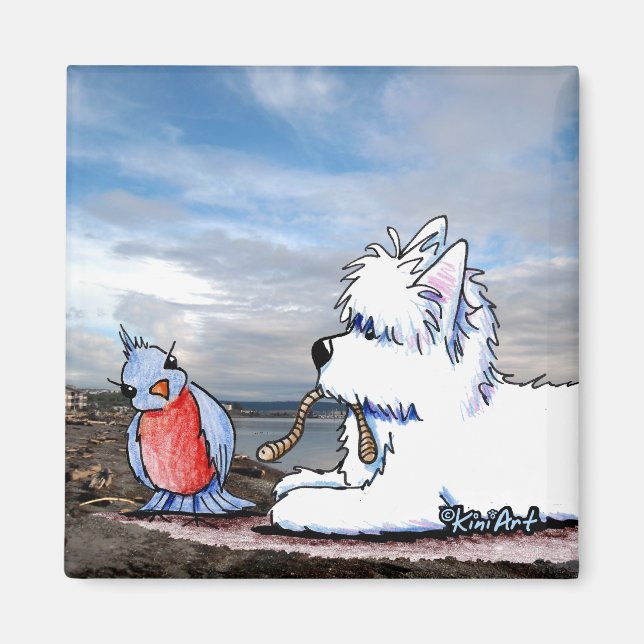 Early Bird Westie Magnet (Front)