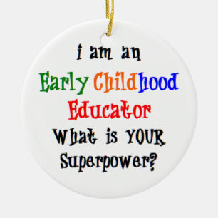 early childhood educator ceramic tree decoration