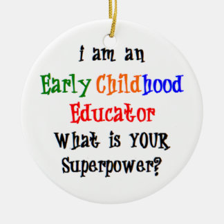 early childhood educator ceramic tree decoration