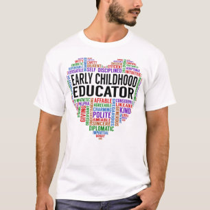 Early Childhood Educator Heart T-Shirt