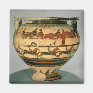 Early Corinthian black-figure column-krater depict Magnet