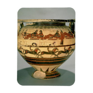 Early Corinthian black-figure column-krater depict Magnet