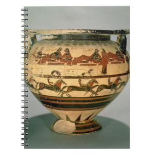 Early Corinthian black-figure column-krater depict Notebook