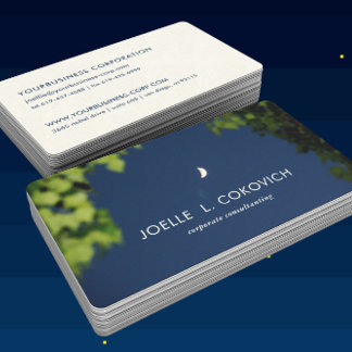 ©Early Crescent Moon/Nature Photography Business Card