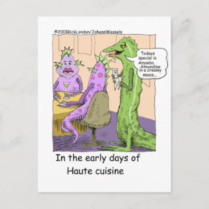 Early Days Of Dining Out Funny Gifts & Tees Postcard