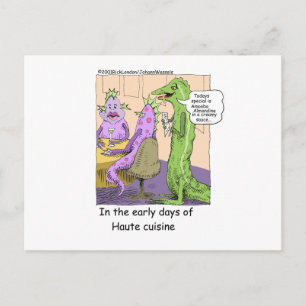 Early Days Of Dining Out Funny Gifts & Tees Postcard