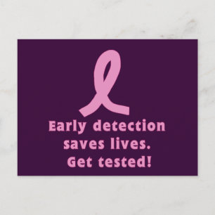 Early Detection Saves Lives Get Tested! Postcard