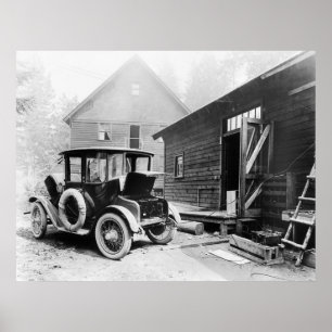 Early Electric Auto: 1919 Poster