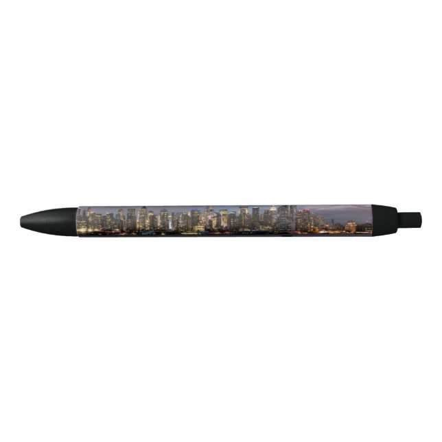 Early evening panoramic view of Manhattan Black Ink Pen (Front)