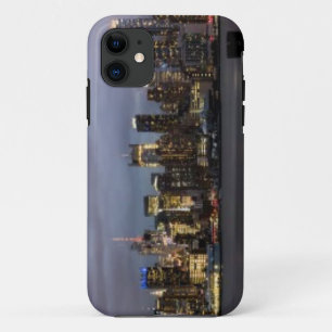 Early evening panoramic view of Manhattan iPhone 11 Case