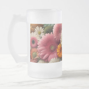 Early Fall Autumn Decor Seasonal Cosy Vibes Frosted Glass Beer Mug