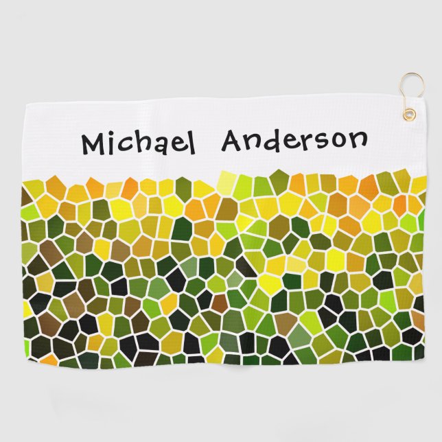 Early Fall - Personalised Golf Towel (Horizontal)