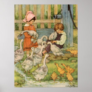 Early Farm Scenes Poster