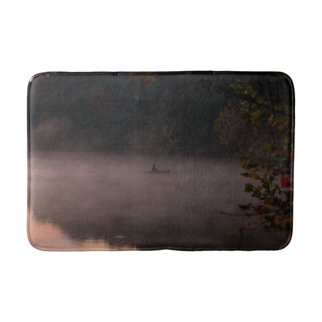 Early Foggy Fishing Bath Mat (Front)