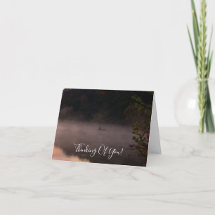 Early Foggy Fishing Thinking Of You Card