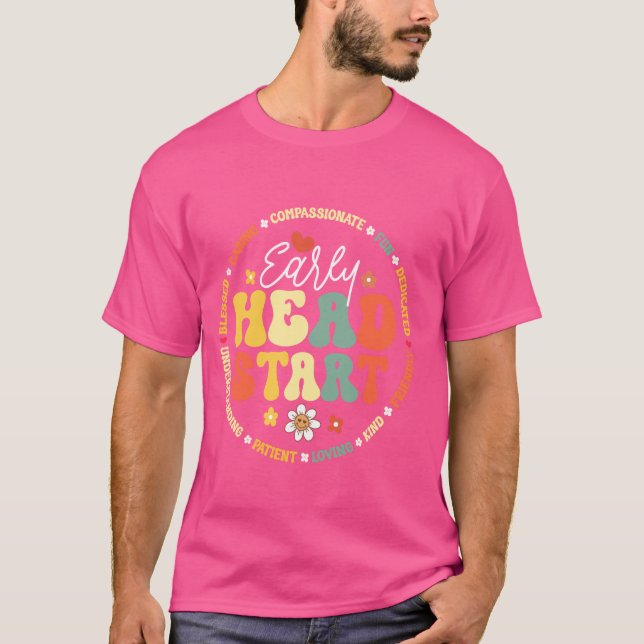 Early Head Start Squad Homeschool Teacher Headstar T-Shirt (Front)