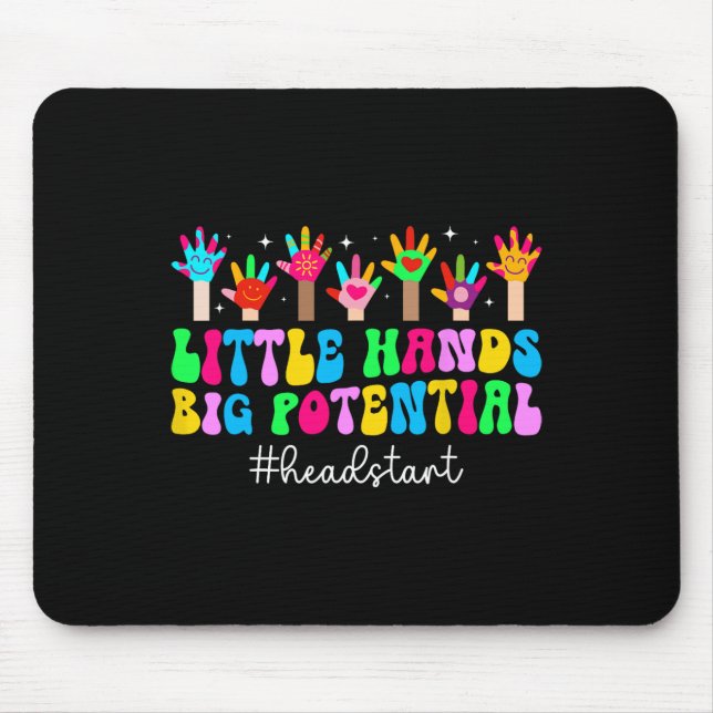 Early Head Start Student First Day Of Head Start T Mouse Mat (Front)
