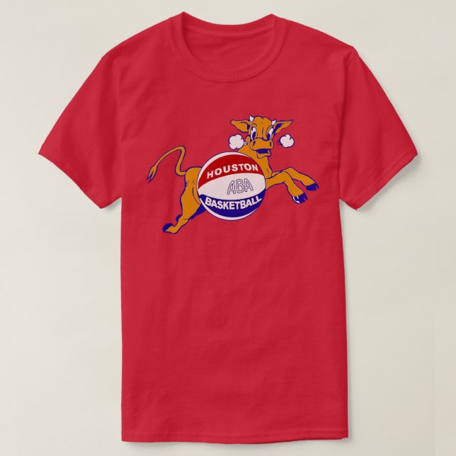 Early Houston Maverick ABA Basketball 196769 TShir T-Shirt (Design Front)