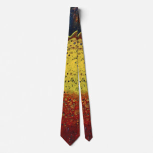 Early In The Morning 1 Golden Blue Abstract Tie