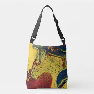 Early In The Morning 1 Golden Blue Abstract Tote 