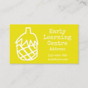 Early Learning Centre Daycare business yellow Business Card