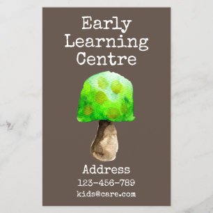 Early Learning Centre Daycare mushroom Flyer